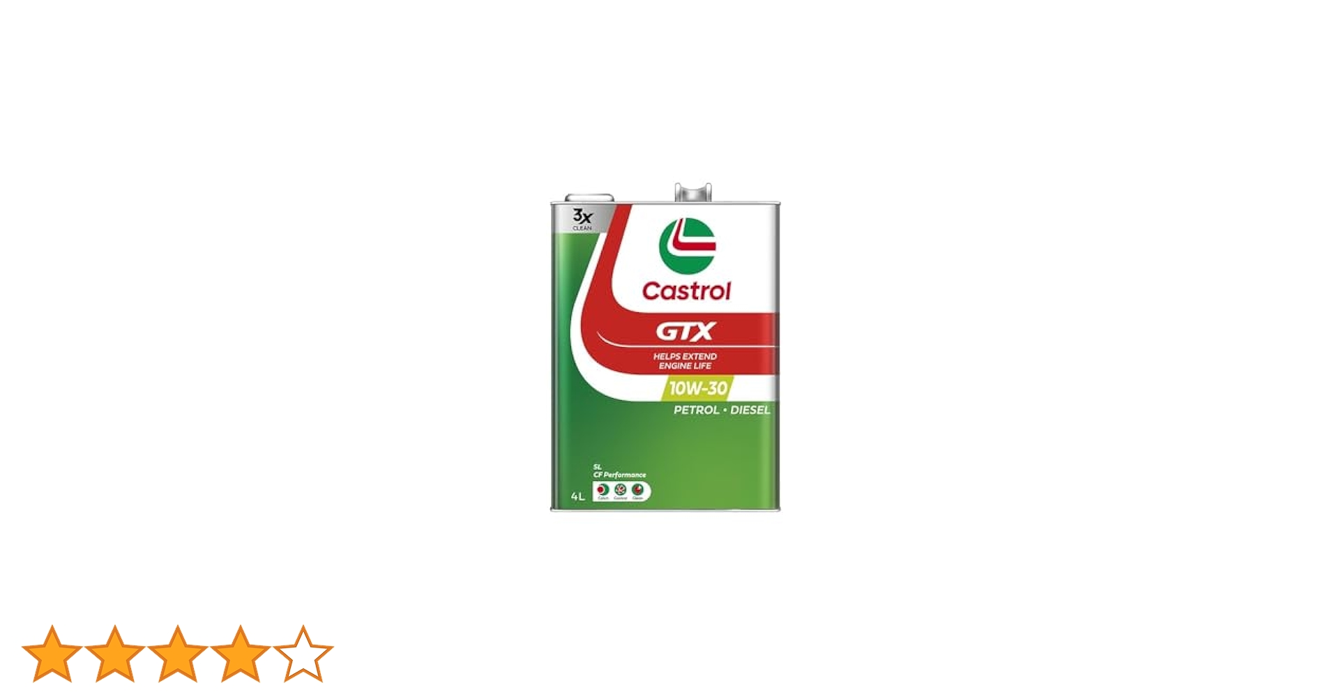 Amazon | Castrol(カストロール) エンジンオイル GTX 10W-30 SL